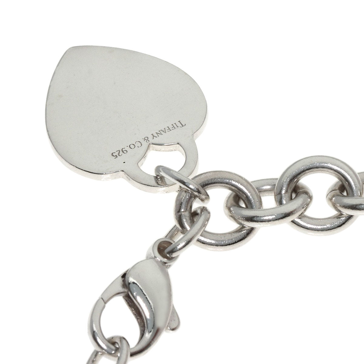TIFFANY&Co. Heart tag Bracelet Silver Ladies [Used]