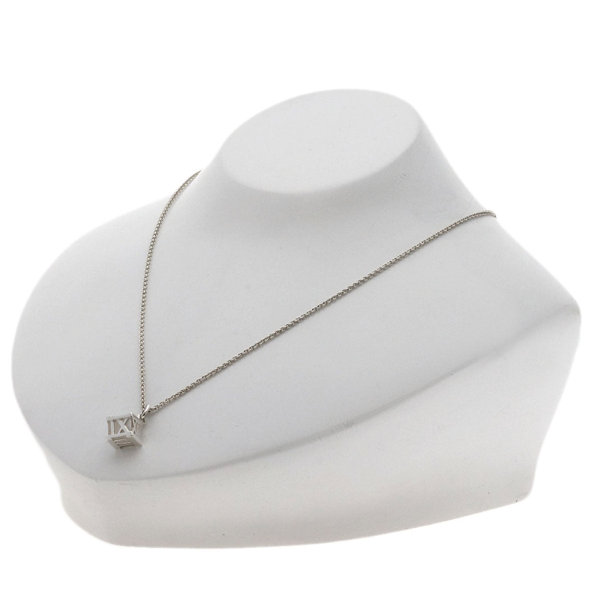 TIFFANY&Co. Atlas cube Necklace Silver Ladies [Used]