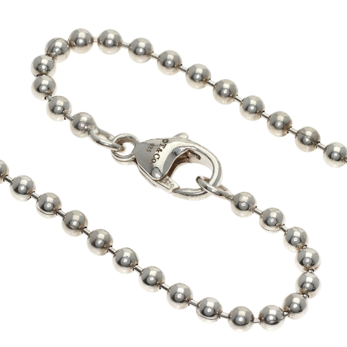 TIFFANY&Co. Heart Love Necklace Silver Ladies [Used]