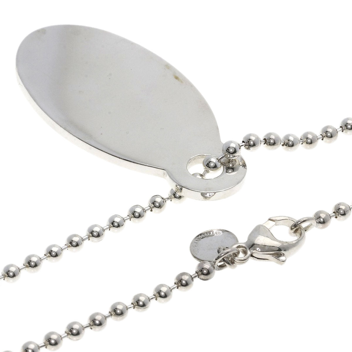 TIFFANY&Co. Return to Oval Tag Long Necklace Silver Ladies [Used]