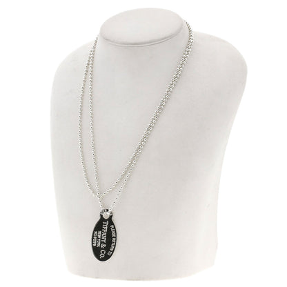 TIFFANY&Co. Return to Oval Tag Long Necklace Silver Ladies [Used]