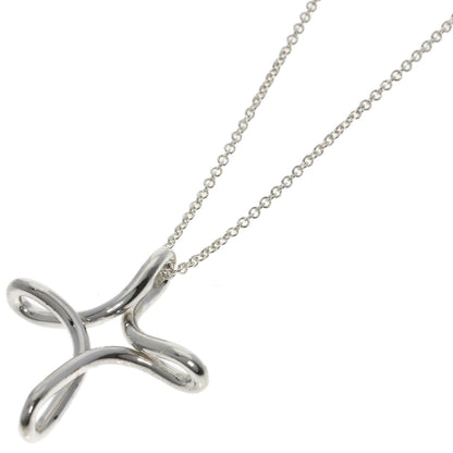TIFFANY&Co. Open cross Necklace Silver Ladies [Used]