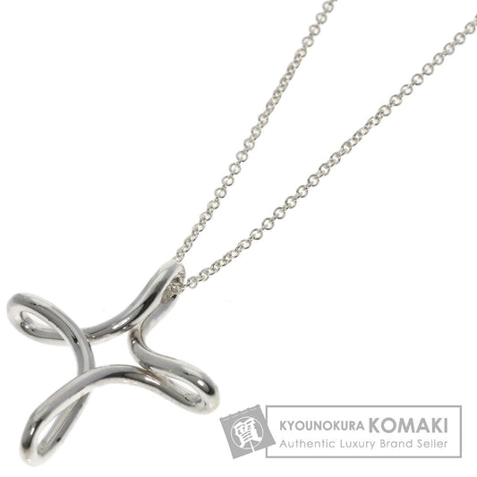 TIFFANY&Co. Open cross Necklace Silver Ladies [Used]