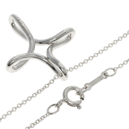 TIFFANY&Co. Open cross Necklace Silver Ladies [Used]