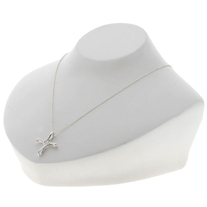 TIFFANY&Co. Open cross Necklace Silver Ladies [Used]