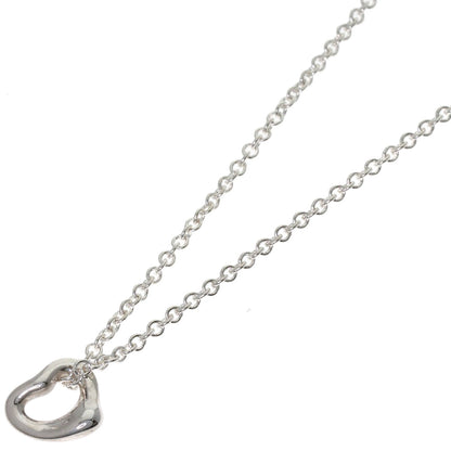 TIFFANY&Co. Open Heart Mini Necklace Silver Ladies [Used]