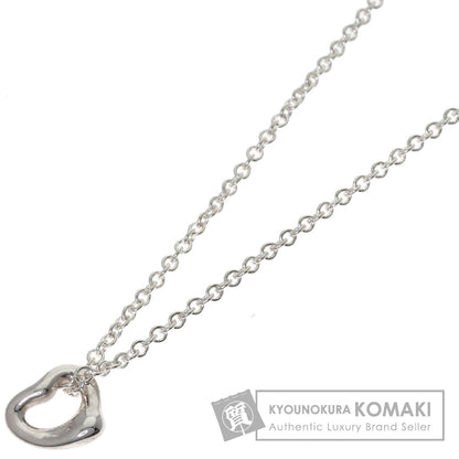 TIFFANY&Co. Open Heart Mini Necklace Silver Ladies [Used]