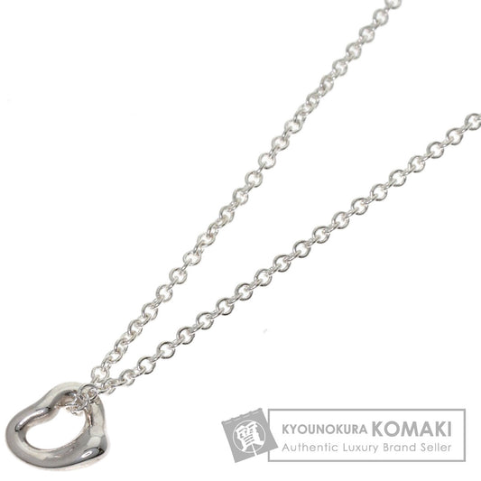 TIFFANY&Co. Open Heart Mini Necklace Silver Ladies [Used]
