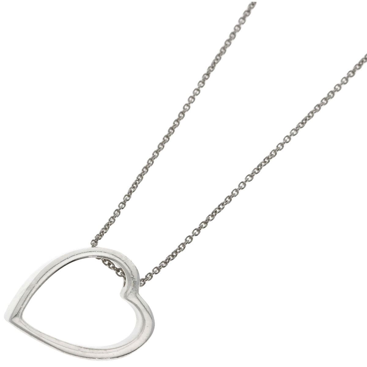 TIFFANY&Co. Geometric heart Necklace Silver Ladies [Used]
