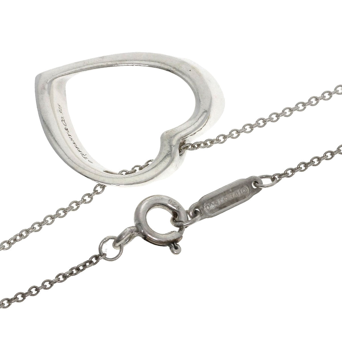 TIFFANY&Co. Geometric heart Necklace Silver Ladies [Used]
