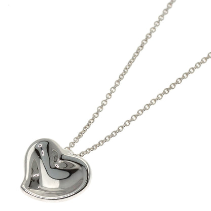 TIFFANY&Co. Curved heart Necklace Silver Ladies [Used]