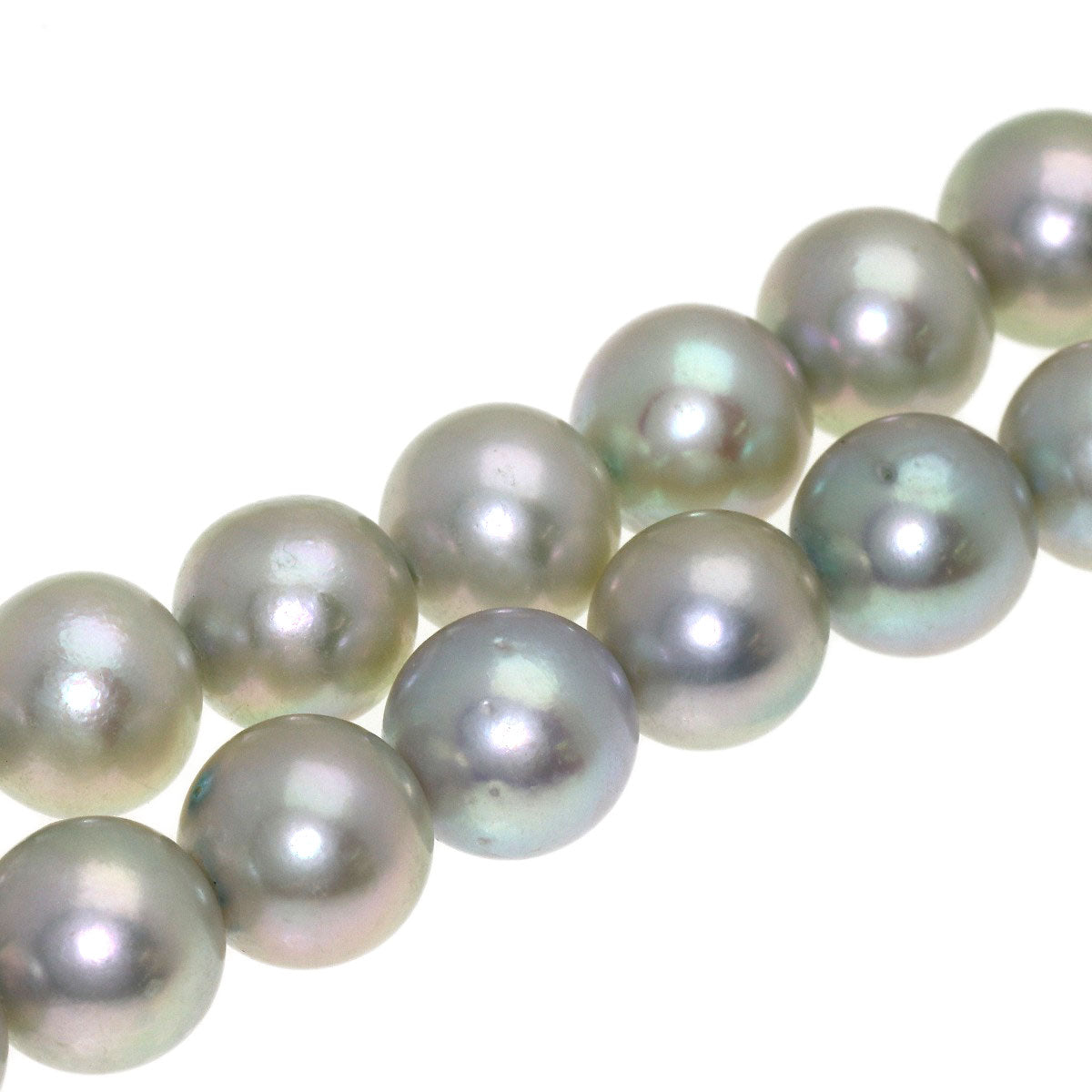Akoya pearl Pearl Necklace Silver 52g　Ladies