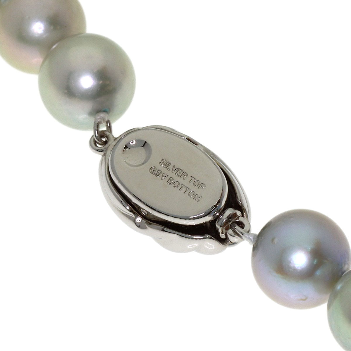 Akoya pearl Pearl Necklace Silver 52g　Ladies