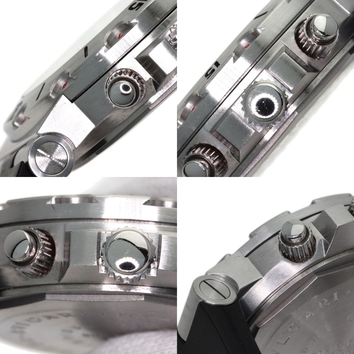 BVLGARI Diagono Scuba Watches SD38S Stainless Steel/Rubber mens