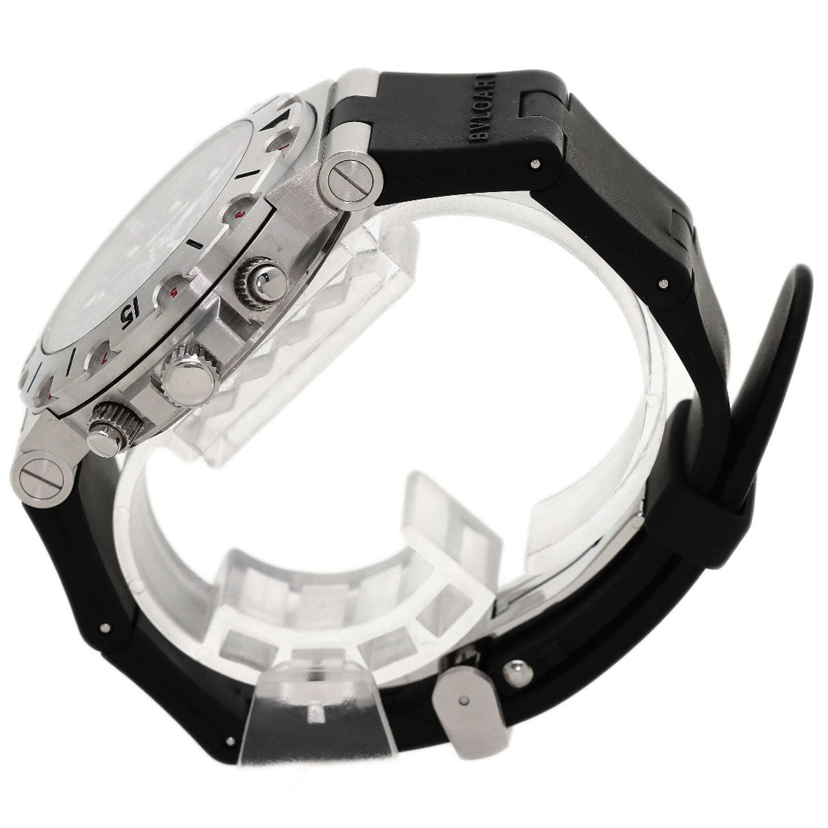 BVLGARI Diagono Scuba Watches SD38S Stainless Steel/Rubber mens