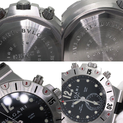 BVLGARI Diagono Scuba Watches SD38S Stainless Steel/Rubber mens