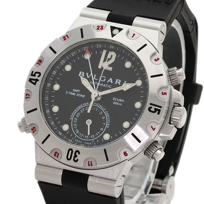 BVLGARI Diagono Scuba Watches SD38S Stainless Steel/Rubber mens