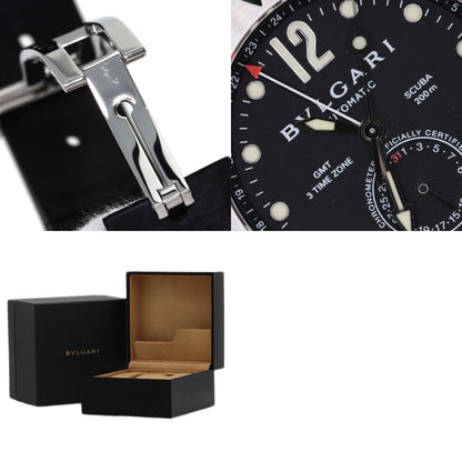BVLGARI Diagono Scuba Watches SD38S Stainless Steel/Rubber mens