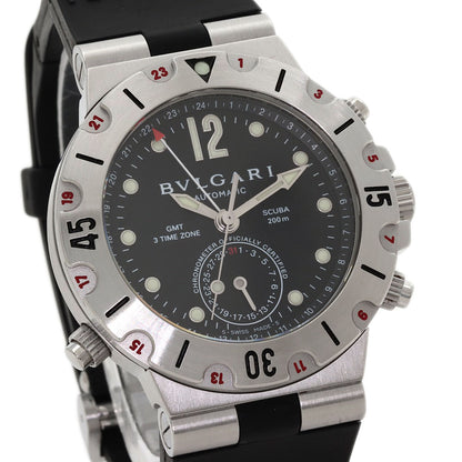 BVLGARI Diagono Scuba Watches SD38S Stainless Steel/Rubber mens