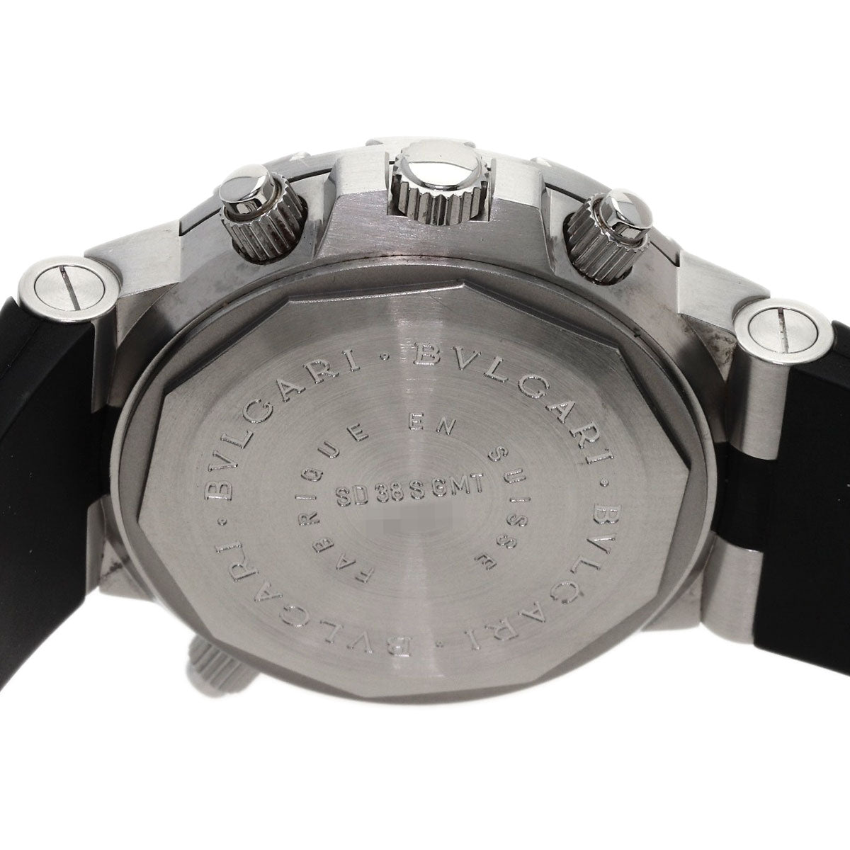 BVLGARI Diagono Scuba Watches SD38S Stainless Steel/Rubber mens