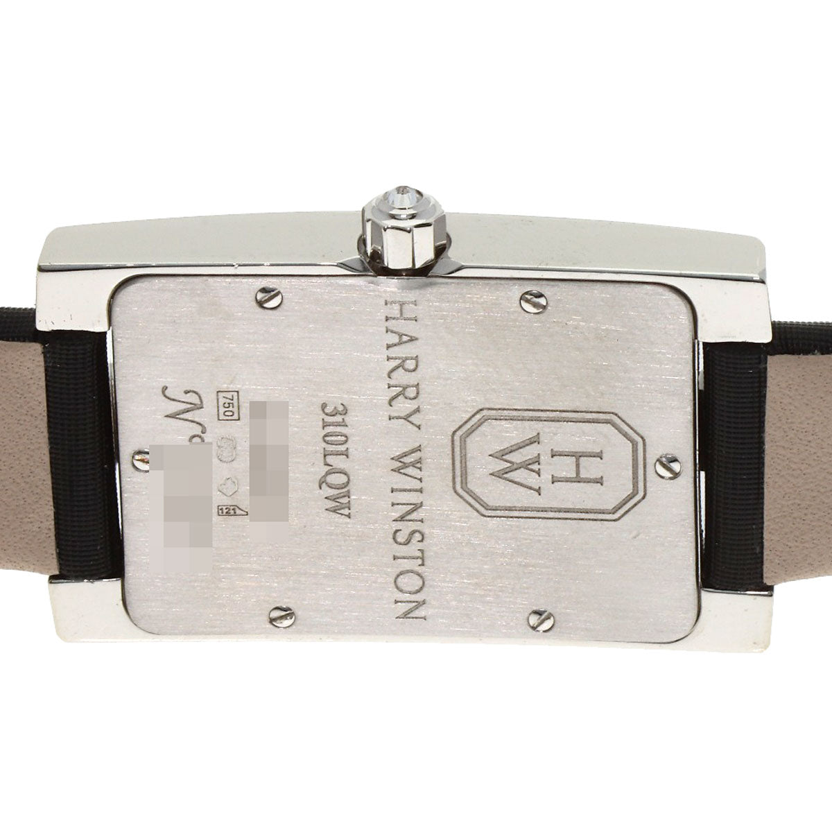 HARRY WINSTON Avenue Night Papillon Watches 310LQW K18 White Gold/Leather Ladies