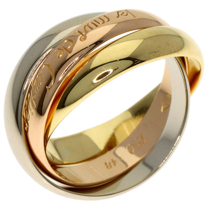 CARTIER Trinity #48 Ring K18 Yellow Gold 18K Pink GoldLadies [Used]