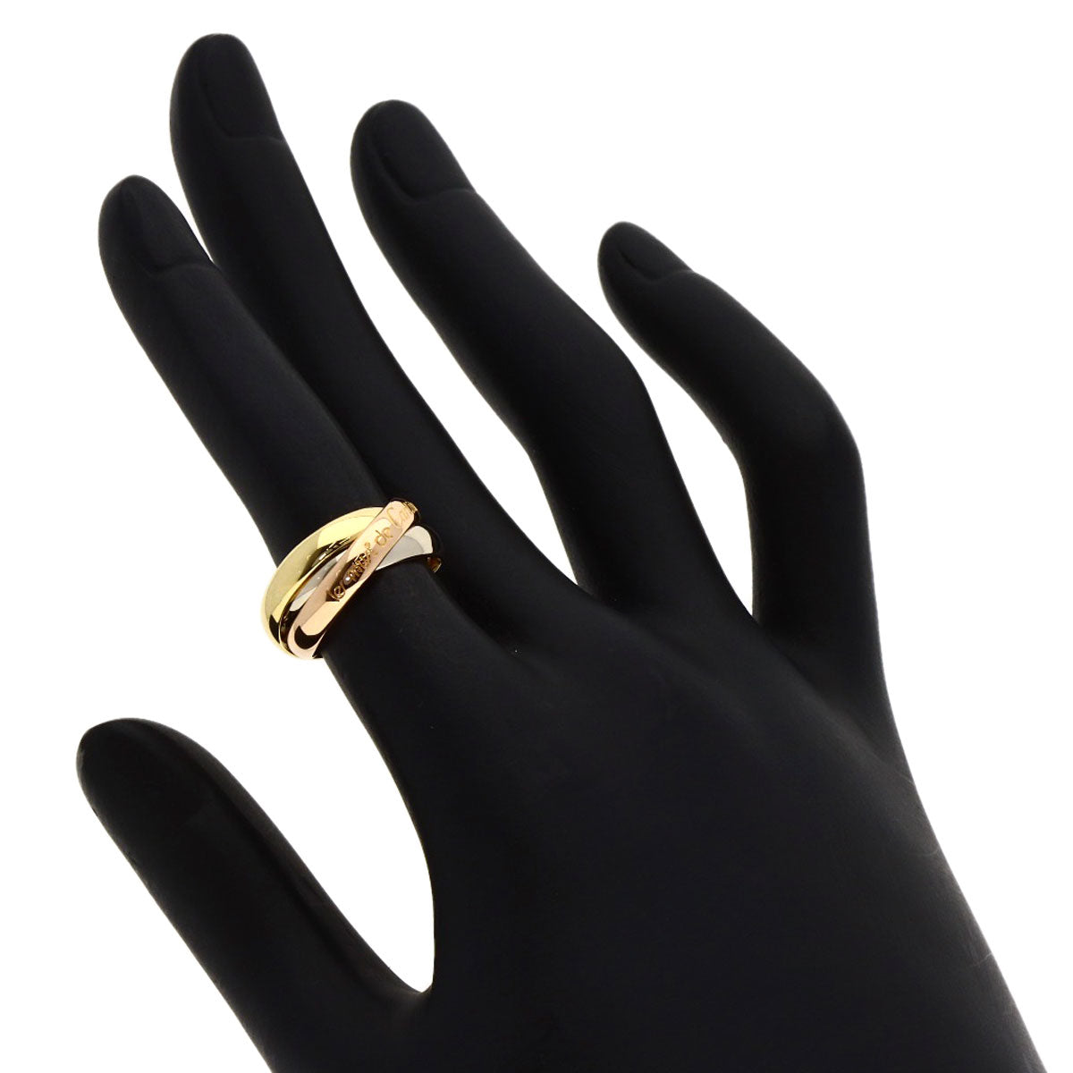 CARTIER Trinity #48 Ring K18 Yellow Gold 18K Pink GoldLadies [Used]