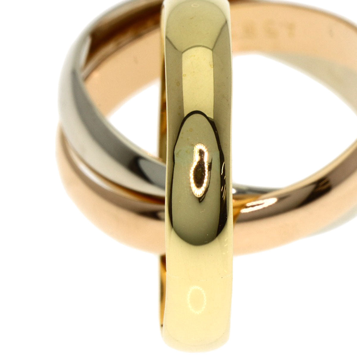 CARTIER Trinity #48 Ring K18 Yellow Gold 18K Pink GoldLadies [Used]