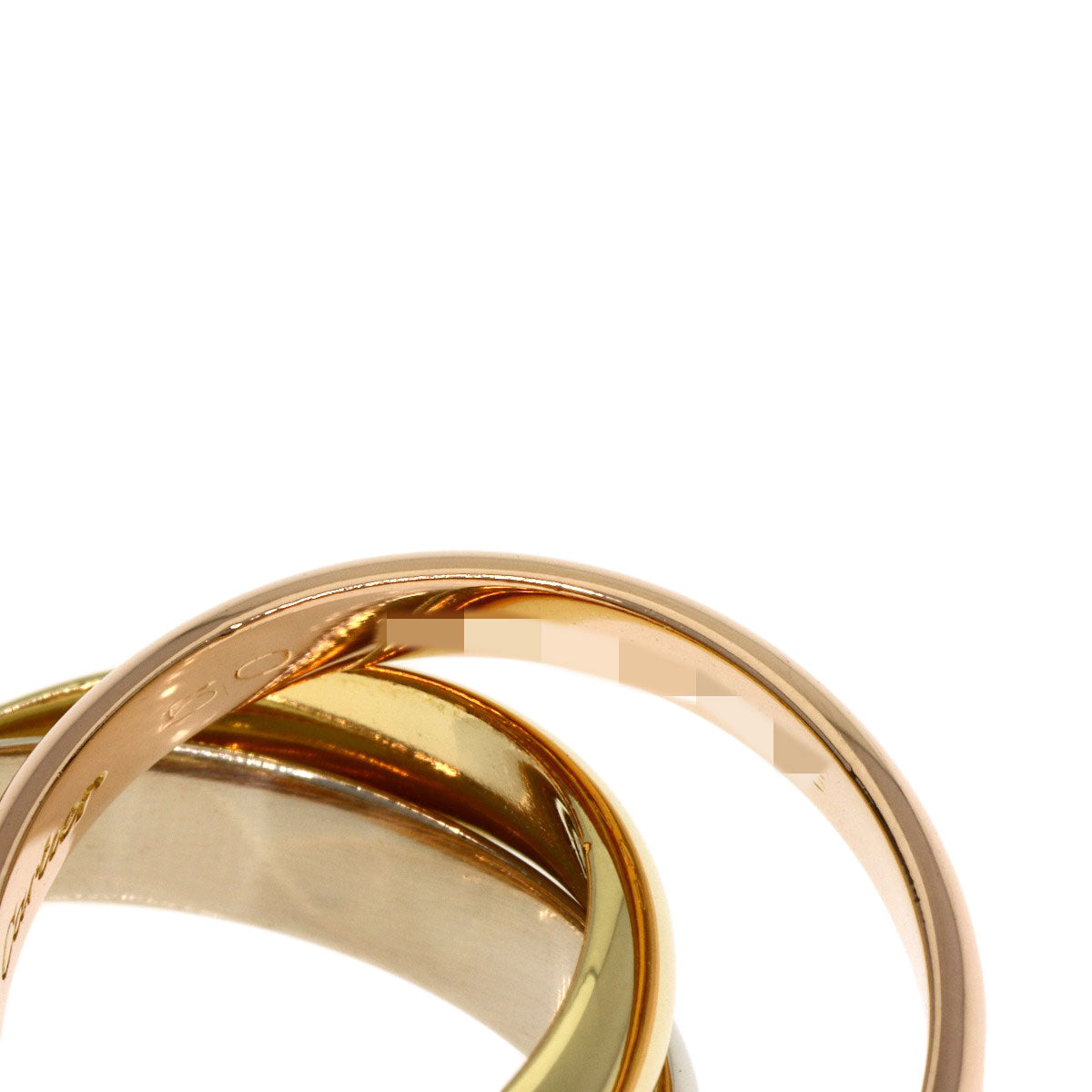 CARTIER Trinity #50 Ring K18 Yellow Gold 18K Pink GoldLadies [Used]