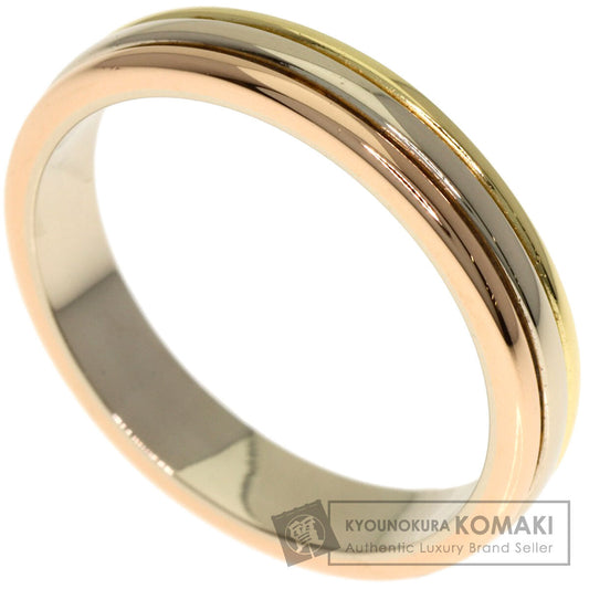 CARTIER Three Gold #55 Ring K18 Yellow Gold 18K Pink GoldLadies [Used]