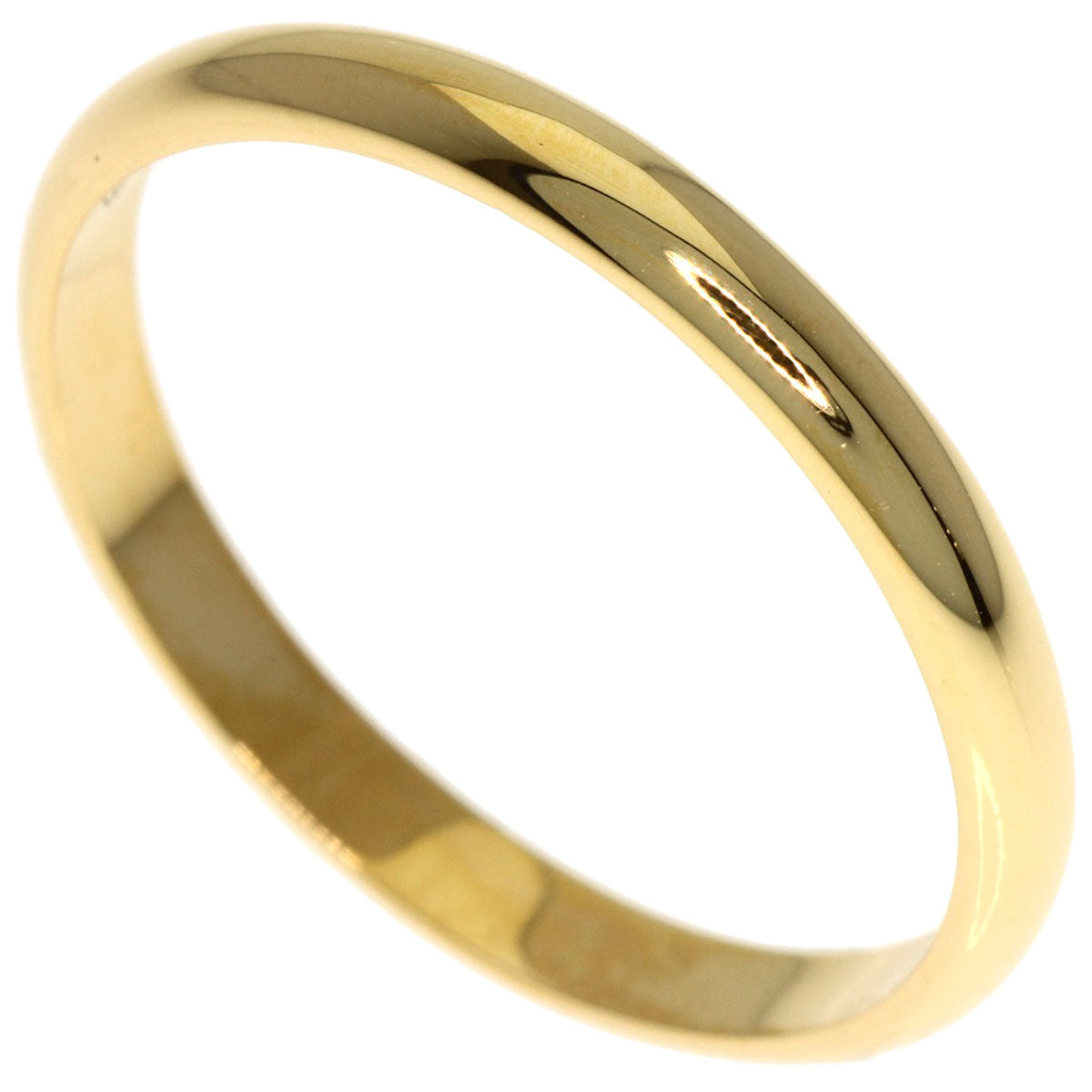 CARTIER 1895 Wedding #57 Ring K18 Yellow Gold Ladies [Used]