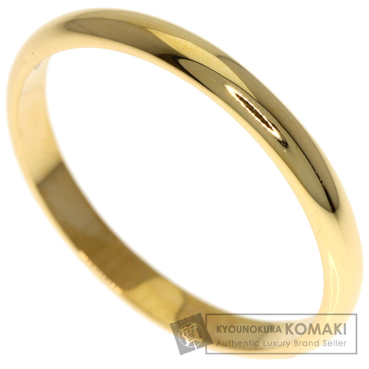 CARTIER 1895 Wedding #57 Ring K18 Yellow Gold Ladies [Used]