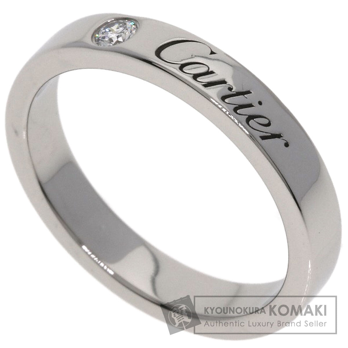 CARTIER Cartier C de Cartier 1P Diamond #46 Ring Platinum PT950 Ladies [Used]