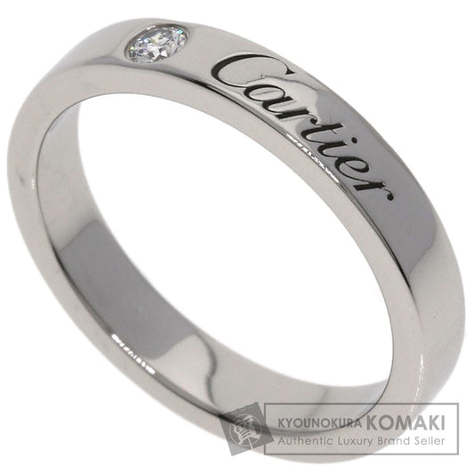 CARTIER Cartier C de Cartier 1P Diamond #46 Ring Platinum PT950 Ladies [Used]