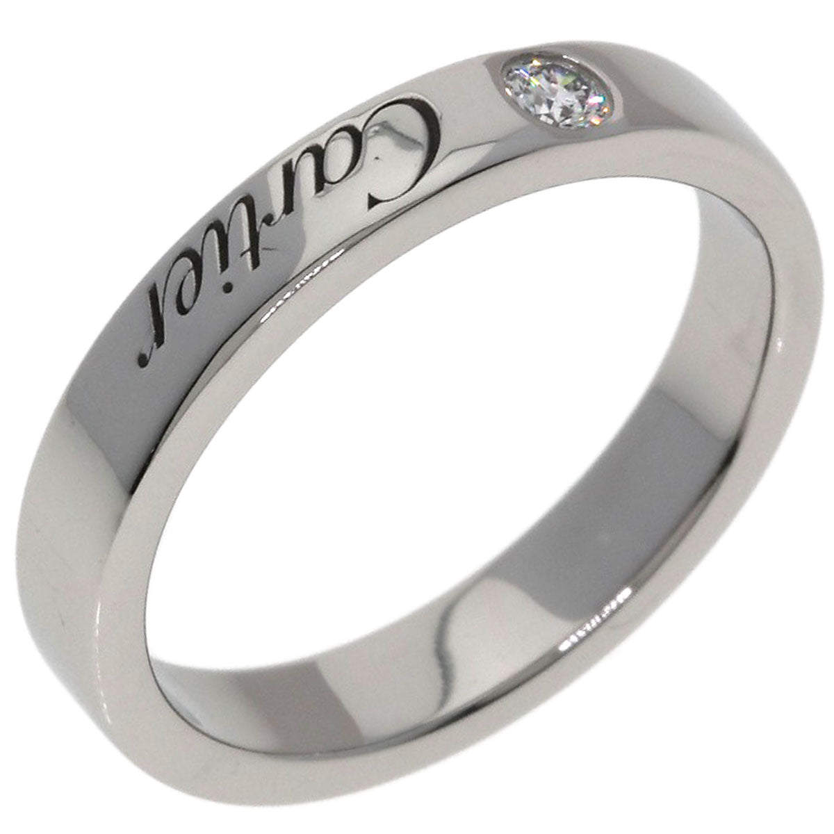 CARTIER Cartier C de Cartier 1P Diamond #46 Ring Platinum PT950 Ladies [Used]