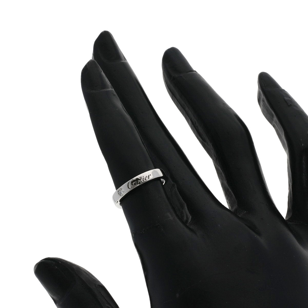 CARTIER Cartier C de Cartier 1P Diamond #46 Ring Platinum PT950 Ladies [Used]