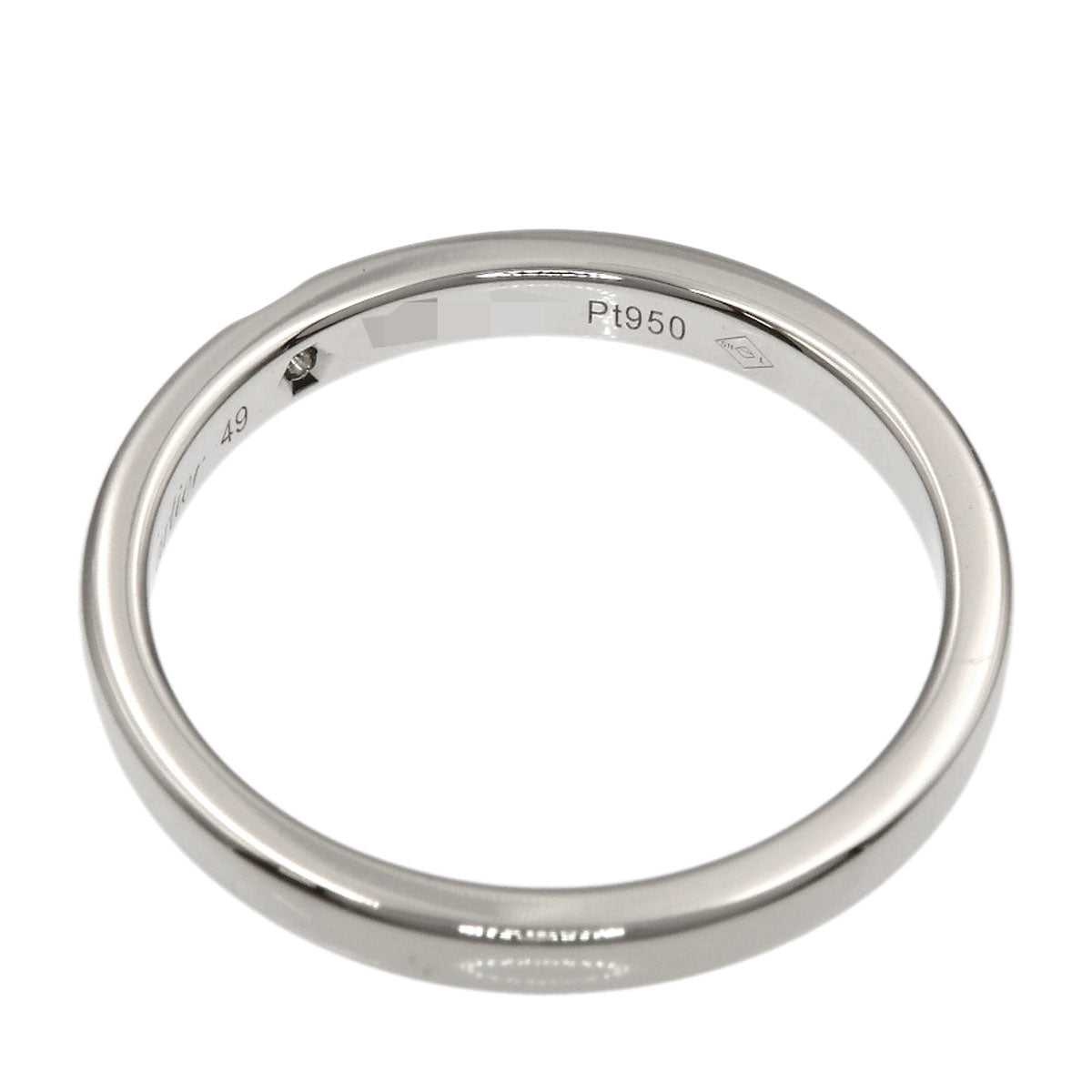 CARTIER Classic 1P Diamond #49 Ring Platinum PT950 Ladies [Used]