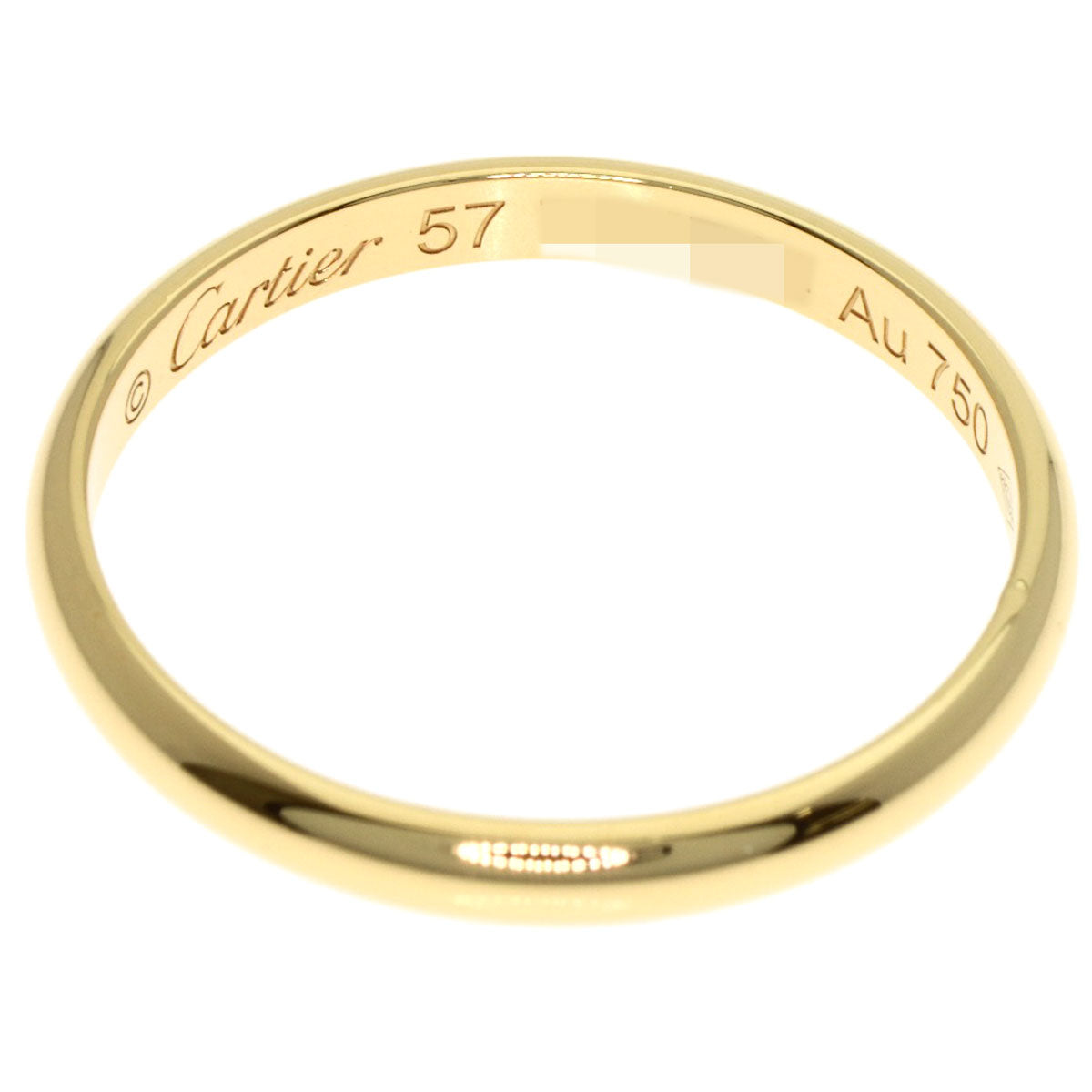 CARTIER Wedding #57 Ring K18 Yellow Gold Ladies [Used]