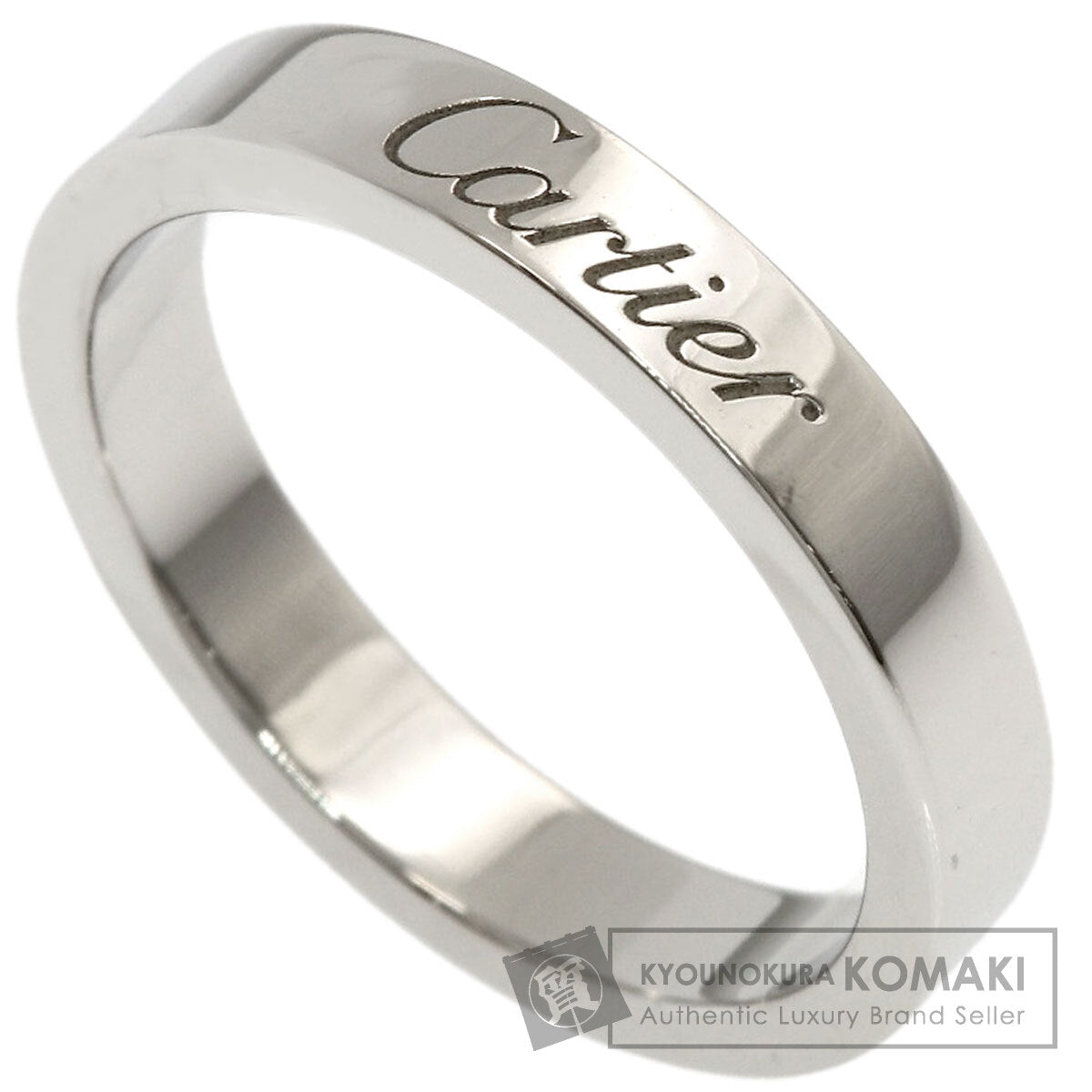 CARTIER Flatband #46 Ring Platinum PT950 Ladies [Used]