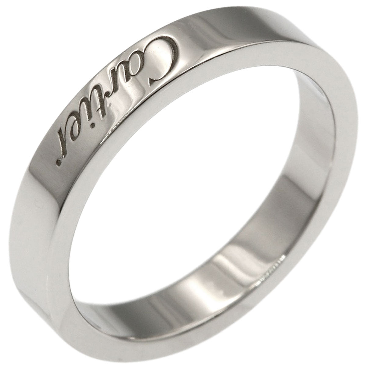 CARTIER Flatband #46 Ring Platinum PT950 Ladies [Used]