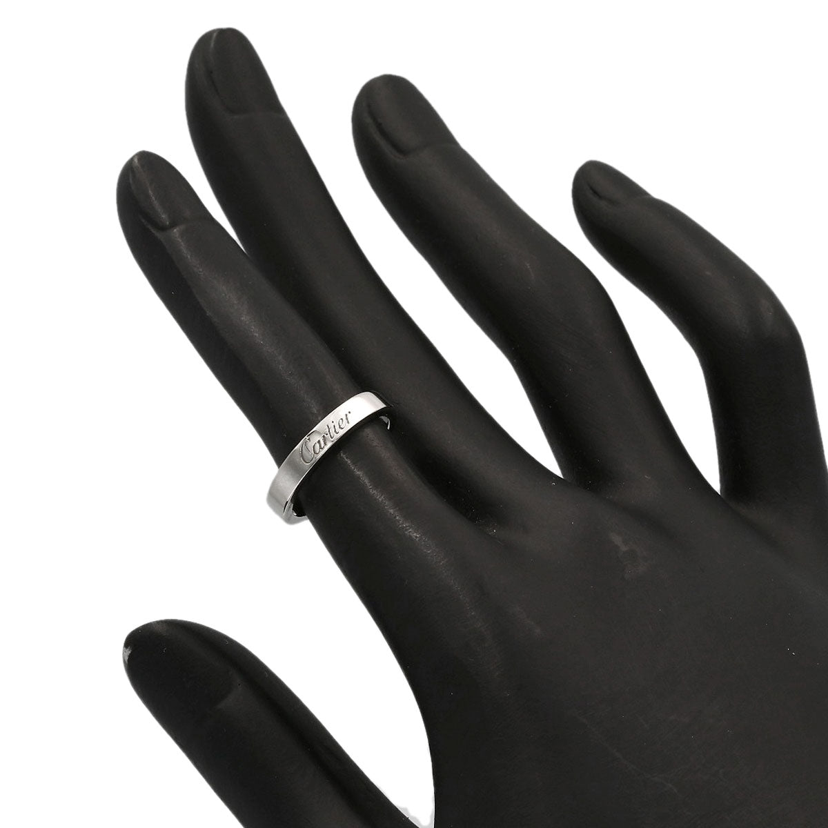 CARTIER Flatband #46 Ring Platinum PT950 Ladies [Used]