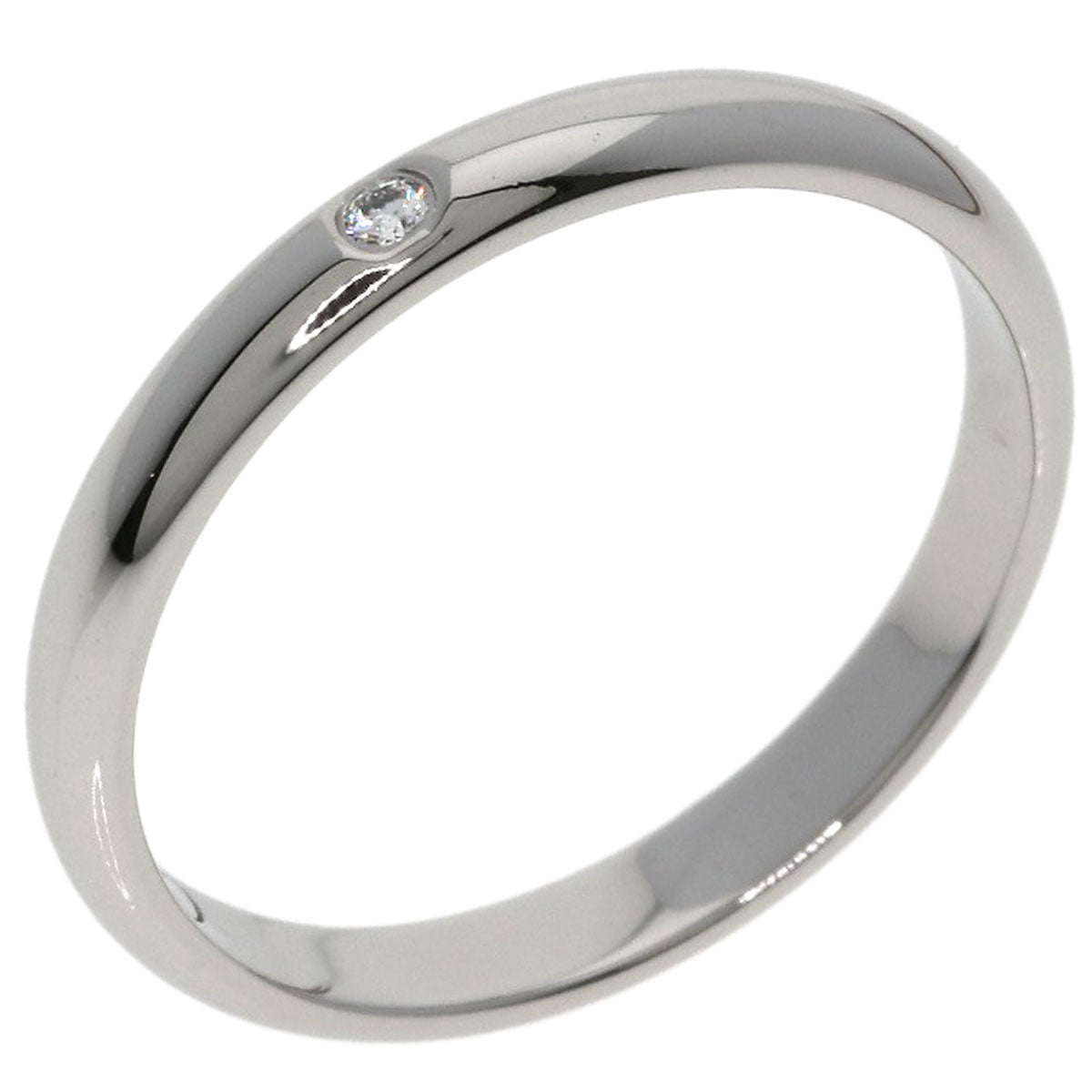 CARTIER Wedding 1P Diamond #51 Ring Platinum PT950 Ladies [Used]