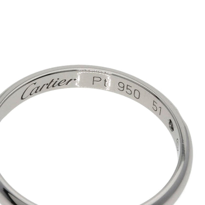 CARTIER Wedding 1P Diamond #51 Ring Platinum PT950 Ladies [Used]