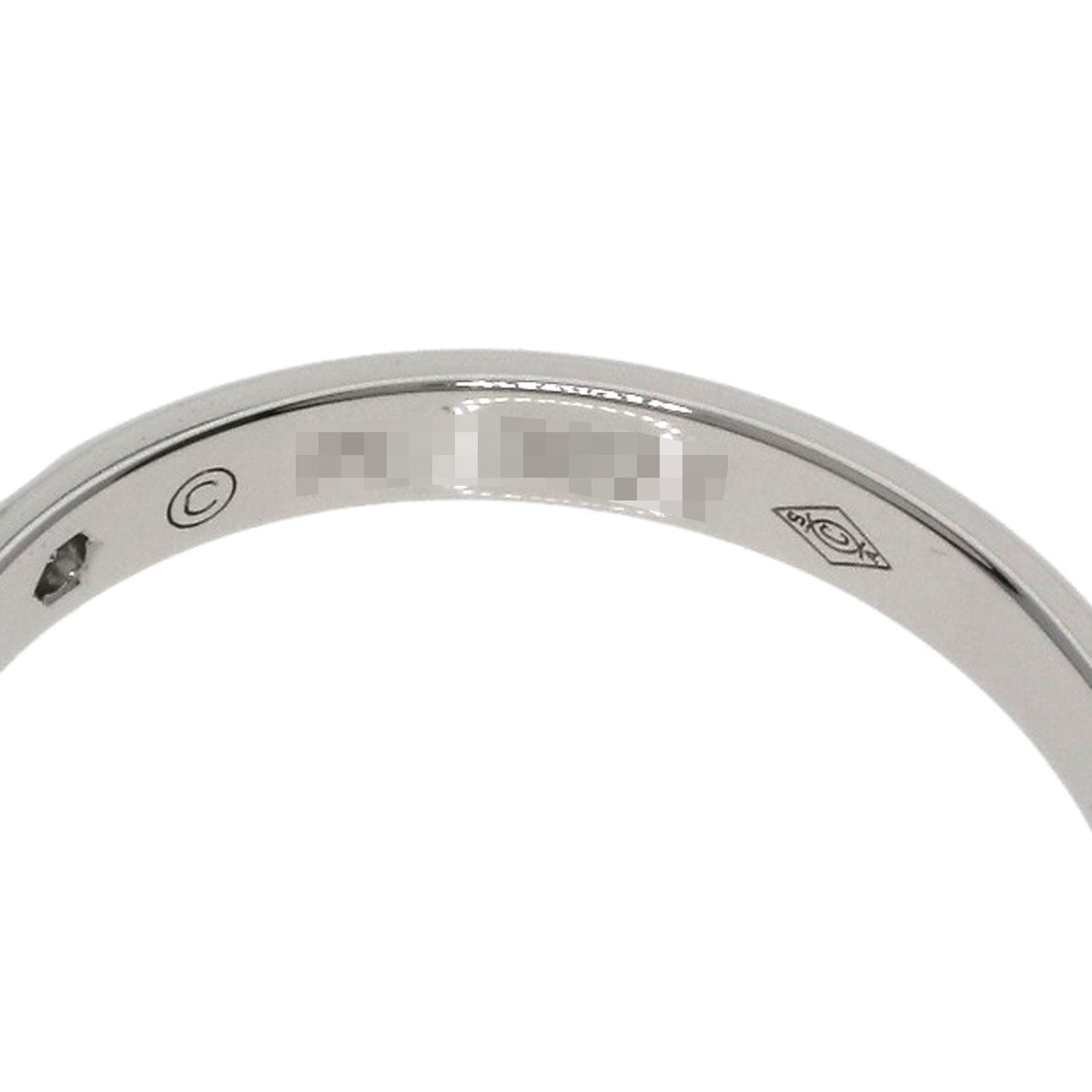 CARTIER Wedding 1P Diamond #51 Ring Platinum PT950 Ladies [Used]
