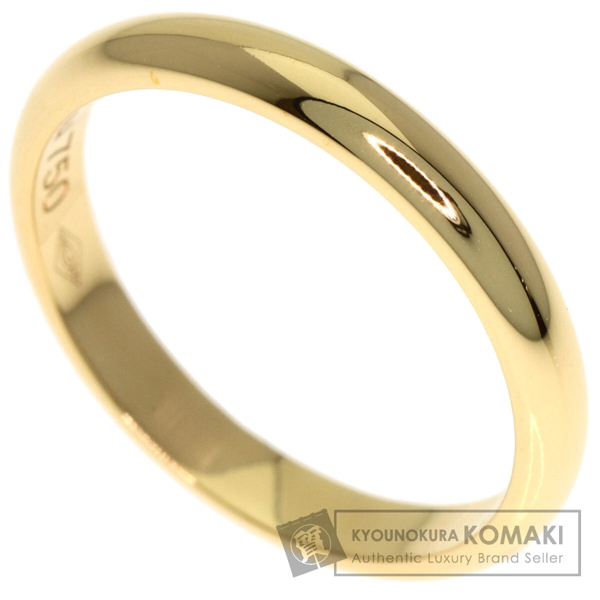 CARTIER 1895 Wedding #46 Ring K18 Yellow Gold Ladies [Used]