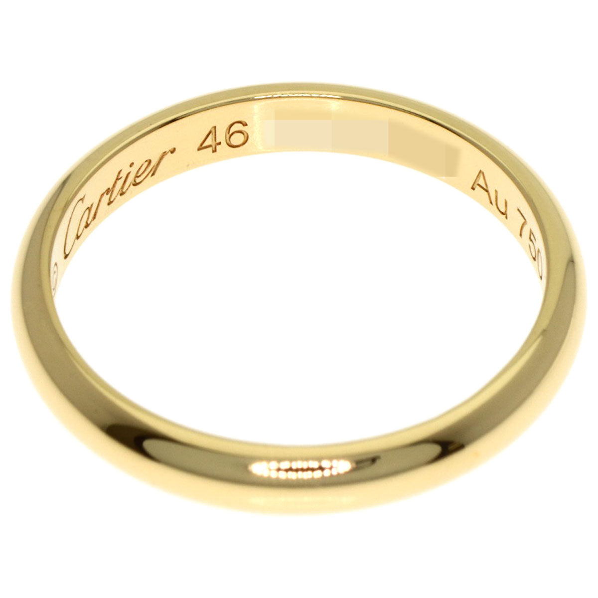 CARTIER 1895 Wedding #46 Ring K18 Yellow Gold Ladies [Used]