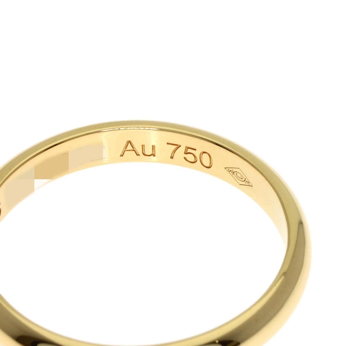 CARTIER 1895 Wedding #46 Ring K18 Yellow Gold Ladies [Used]