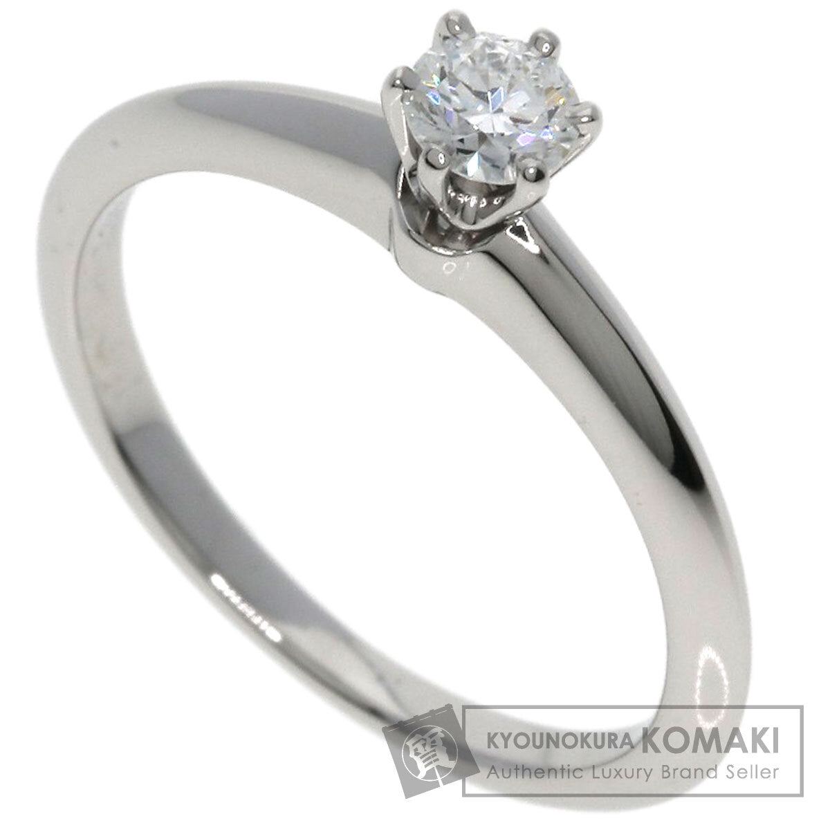 TIFFANY&Co. Solitaire Diamond Ring Platinum PT950 Ladies [Used]