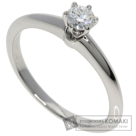 TIFFANY&Co. Solitaire Diamond Ring Platinum PT950 Ladies [Used]