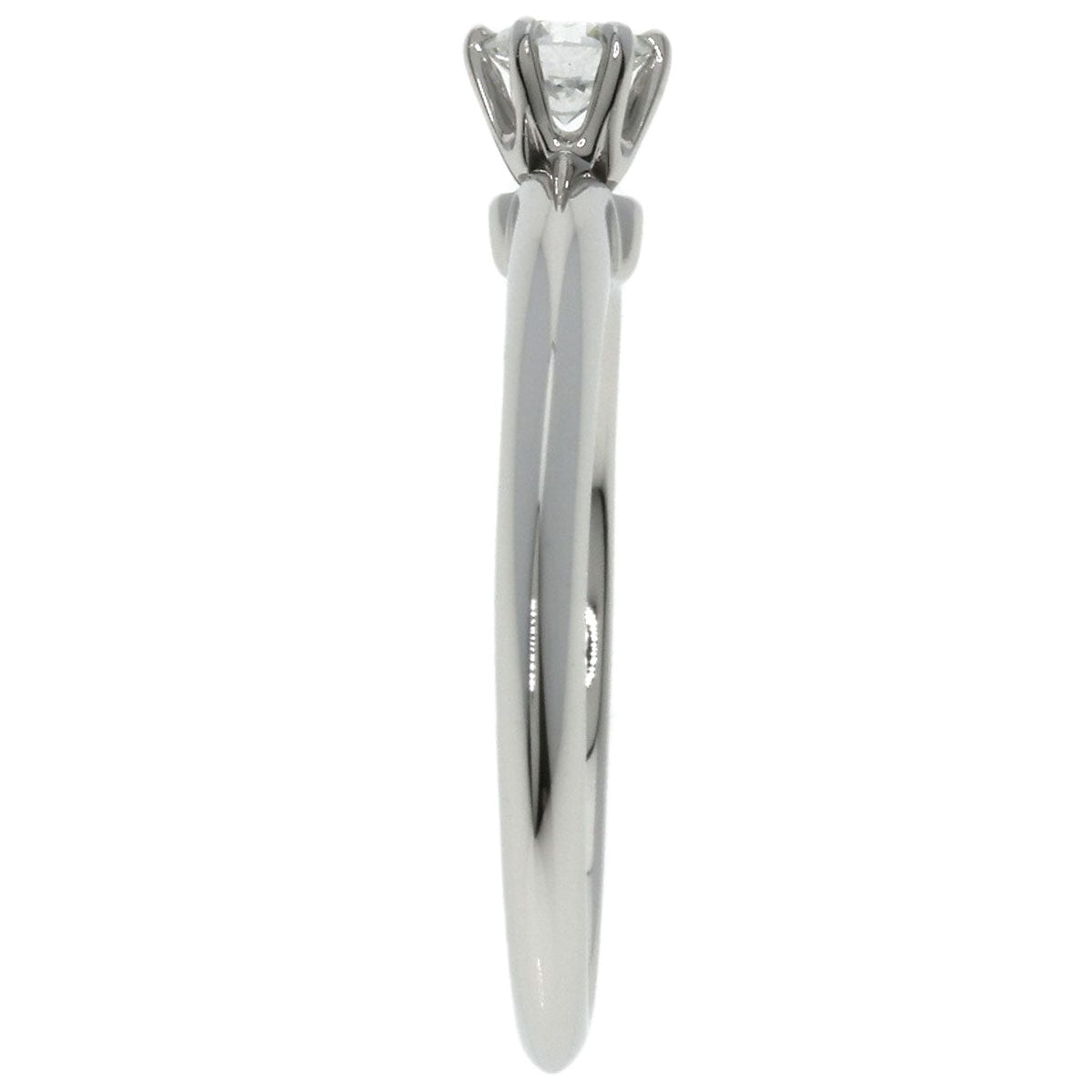 TIFFANY&Co. Solitaire Diamond Ring Platinum PT950 Ladies [Used]